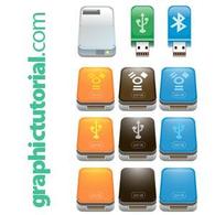 Usb Flash Drive Icons Preview