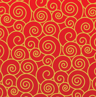Vector Art Chinese Cloud Pattern Isolated on red background