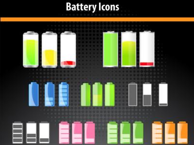Vector Battery Icons