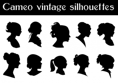 Vector Cameo Silhouettes Preview