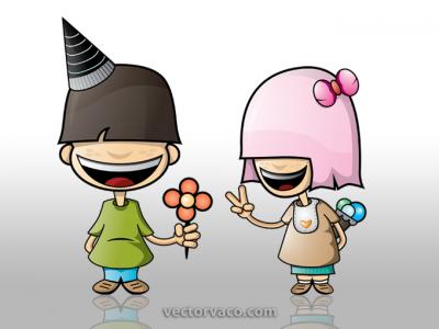 Vector Character Couple