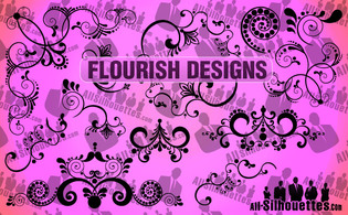 Vector Flourish Designs Preview