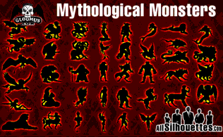 Vector Mythological Monsters Preview