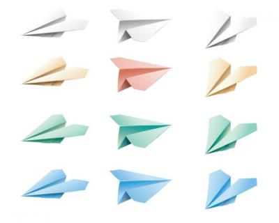 Vector Paper Airplane Preview
