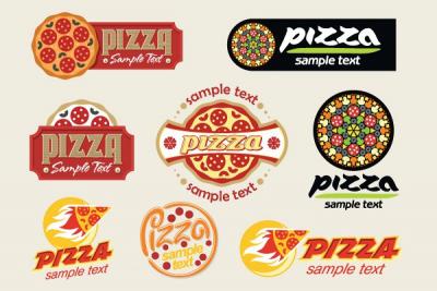 Vector Pizza Logotypes Preview