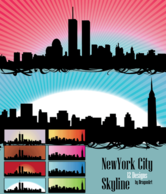 Vector - Skyline US New york city by DragonArt