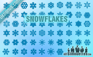 Vector Snowflakes Preview