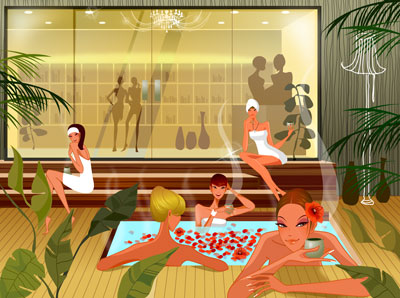 Vector Spa Illustration Preview