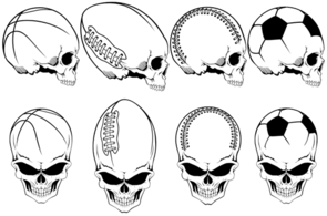 Vector Sports Skulls