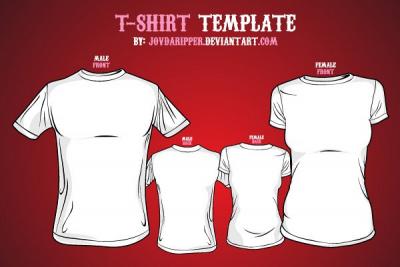 Vector T-Shirt Template Preview
