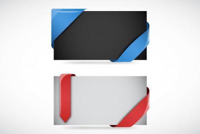Vector Website Ribbons and Corners