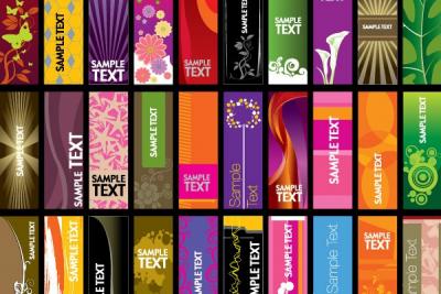 Vertical Banners Vector Set Preview