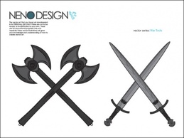 Objects - War Tools - Axes and Swords 