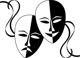 Wasat Theatre Masks clip art