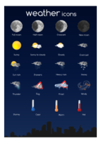 Weather Icon Complete Set Preview