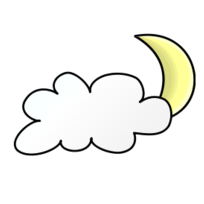 Weather Symbols: Cloudy Night
