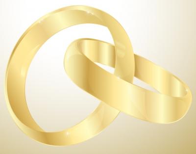 Holiday & Seasonal - Wedding Gold Rings 