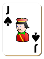 White deck: Jack of spades