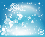 Elements - Winter Vector Background 