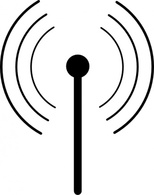 Signs & Symbols - Wireless Wifi Symbol clip art 