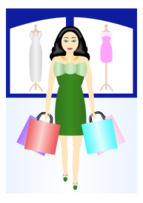 Business - Woman shopping 