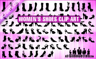 Women’s Shoes Clipart Preview