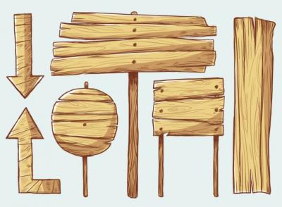Signs & Symbols - Wooden Signs 