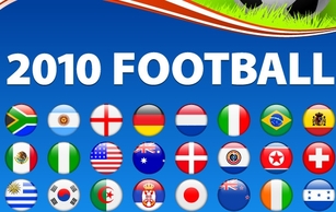World Cup 2010 Football Vector Flags Preview