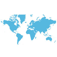World Map Flat Vector. Preview
