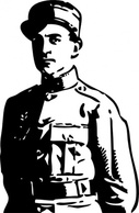 Wwi Officer clip art Preview
