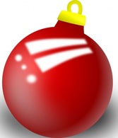 Ornaments - Xmas Ornament Shiney Ball clip art 