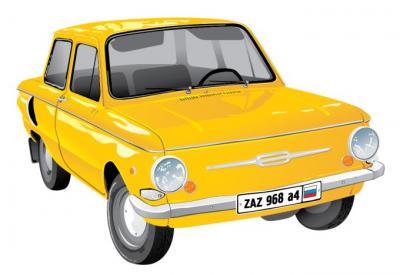 Yellow ZAZ car Preview